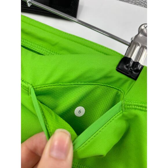 Lululemon Leggings Womens 6 Run Proceed With Speed Crop Frond Faded Zap - Picture 3 of 4